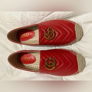 Red Gucci Espadrille with Double G - size 39.5